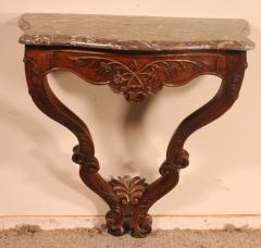 Console Louis XV In Walnut 18 Century - 2933098