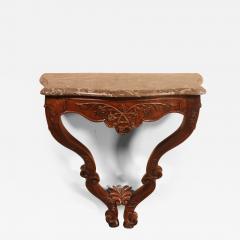 Console Louis XV In Walnut 18 Century - 2933406