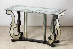 Console in Art Deco style entirely covered with mirrors - 1852238