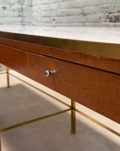 Console w Vitrolite Glass and Brass Style of Paul McCobb 1960 - 3412486