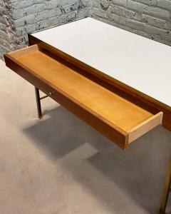 Console w Vitrolite Glass and Brass Style of Paul McCobb 1960 - 3412488