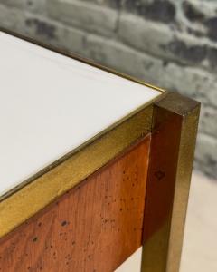 Console w Vitrolite Glass and Brass Style of Paul McCobb 1960 - 3412489