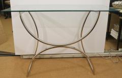 Console with Arched Chrome Base - 155869