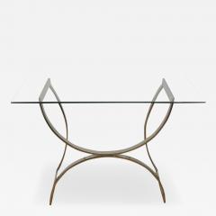 Console with Arched Chrome Base - 161975