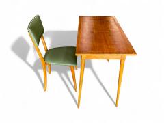 Console with Drawer and Chair in Hardwood Unknown 1950s Lot 732A - 4190684