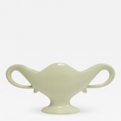 Constance Spry 1950s pale green glazed Fulham Pottery urn by Constance Spry - 1769172