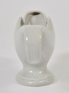 Constance Spry 1950s pale grey blue Fulham Pottery vase - 806370