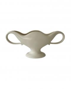 Constance Spry Twin Handled Vase with Scalloped Lip c 1930s - 4747897