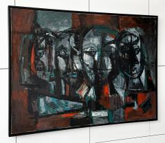 Constantine Pougialis Constantine Pougialis Abstract Oil Painting Idols 1962 - 3036538