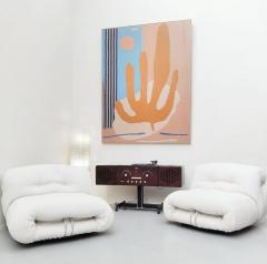 Contemporary Abstract Cactus Tapestry - 2393601