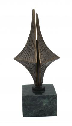 Contemporary Abstract Metal and Marble Sculpture - 4197333