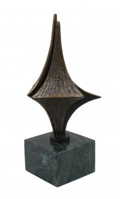 Contemporary Abstract Metal and Marble Sculpture - 4197334
