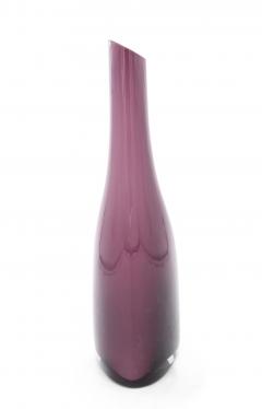 Contemporary Abstract Purple Glass Vase - 4195611