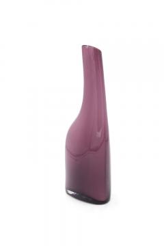 Contemporary Abstract Purple Glass Vase - 4195612