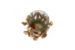 Contemporary Adirondack Style Twig and Glass Candle Holder - 4675160