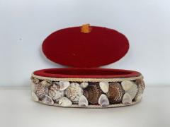 Contemporary American Modern Oval Seashell Jewelry Box - 4195485