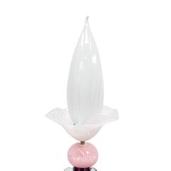 Contemporary Art Nouveau Style Multicolored Crystal Floral Pair Of Floor Lamps - 4575225