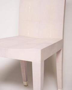 Contemporary Authentic Shagreen Pale Purple Lavender Chair - 2284420