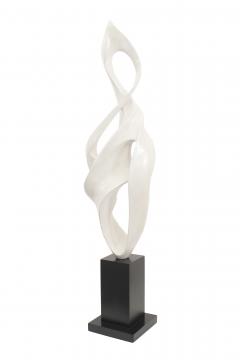 Contemporary Beige Abstract Floor Sculpture - 4197597