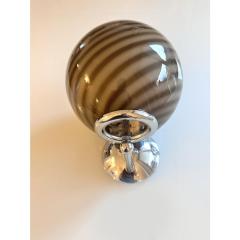 Contemporary Beige and Brown Rods Murano Glass Wall Sconces Set of Two - 4492930