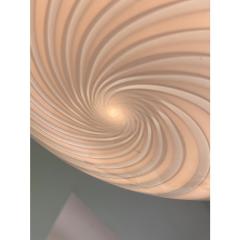 Contemporary Beige and White Sphere Pendant in Murano Glass - 4385656