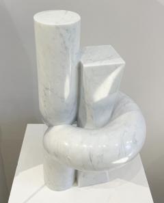 Contemporary Belgian White Marble Sculpture by Piet Van Loocke - 3262073