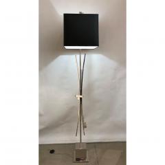 Contemporary Bespoke Italian Abstract Design Meccano Nickel Floor Lamp - 652323