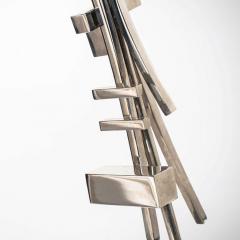 Contemporary Bespoke Italian Abstract Design Meccano Nickel Floor Lamp - 652324