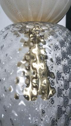 Contemporary Bespoke Italian Crystal Pink Gold Cream Murano Glass Pendant Light - 1474267