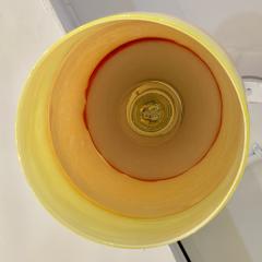 Contemporary Bespoke Italian Organic Yellow Orange Murano Glass Pendant Light - 3355253