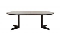 Contemporary Black Ebonized Round Dining Table - 4659048