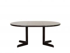 Contemporary Black Ebonized Round Dining Table - 4659049