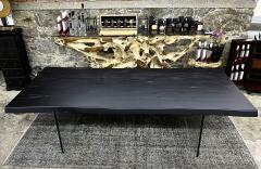 Contemporary Black Oakwood Live Edge Dining Table With Glass Feet Austria 2022 - 3386654