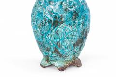 Contemporary Blue Ceramic Pitcher - 4674962