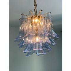 Contemporary Blue Selle Murano Glass Chandelier - 4385594
