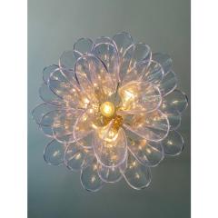 Contemporary Blue Selle Murano Glass Chandelier - 4385598