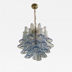 Contemporary Blue Selle Murano Glass Chandelier - 4385921