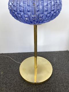 Contemporary Brass Blue Bulbs Murano Glass Floor Lamp Italy - 2126769