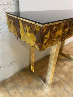 Contemporary Brass Console Murano Glass Italy - 2166854