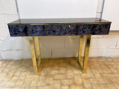 Contemporary Brass Console Murano Glass Italy - 2166914