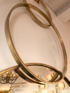 Contemporary Brass Mirror 3 Circle Italy - 543557