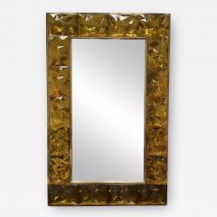 Contemporary Brass Mirror Murano Glass Italy - 2171121