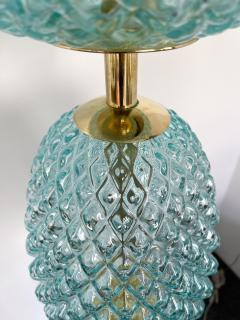 Contemporary Brass Pineapple Murano Glass Floor Lamp Italy - 2073676