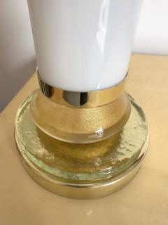 Contemporary Brass and Murano Glass Palm Lamp Italy - 3042849