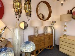 Contemporary Brass and Murano Glass Palm Lamp Italy - 3042856
