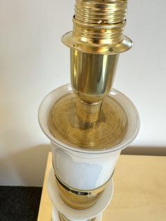 Contemporary Brass and Murano Glass Palm Lamp Italy - 3042858
