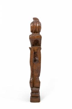Contemporary Carved Wood Figural Sculpture - 4667492