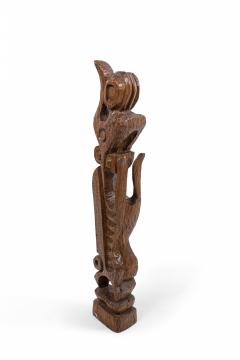 Contemporary Carved Wood Figural Sculpture - 4667493
