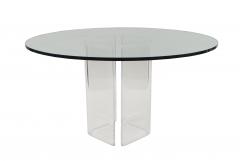 Contemporary Clear Glass Dining Table - 3172364