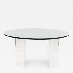 Contemporary Clear Glass Dining Table - 3179383